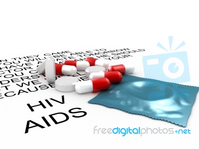 Aids Medical And Preventive Treatment Stock Image