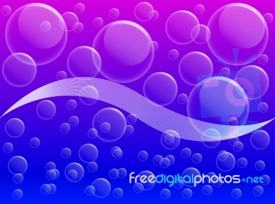 Air Bubble On Blue And Magenta Background Stock Image