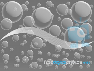 Air Bubble On Gray  Background Stock Image