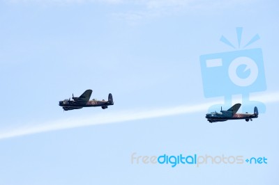 Airbourne Airshow At Eastbourne 2014 Stock Photo