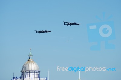 Airbourne Airshow At Eastbourne 2014 Stock Photo