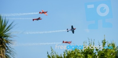 Airbourne Airshow At Eastbourne 2014 Stock Photo