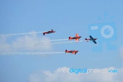 Airbourne Airshow At Eastbourne 2014 Stock Photo