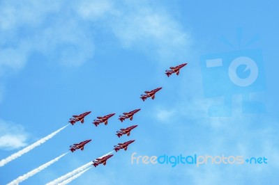 Airbourne Airshow At Eastbourne 2014 Stock Photo