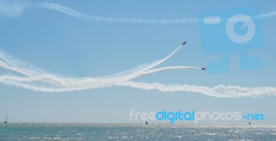 Airbourne Airshow At Eastbourne 2014 Stock Photo