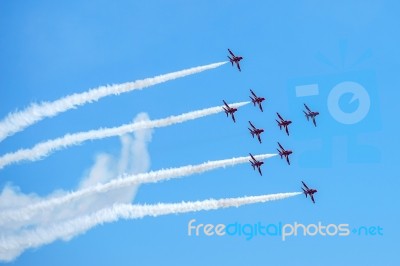 Airbourne Airshow At Eastbourne 2014 Stock Photo