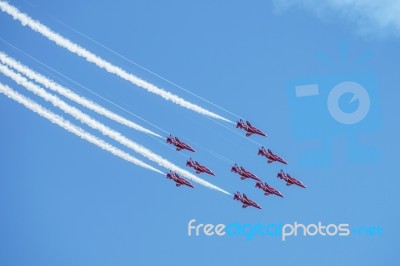 Airbourne Airshow At Eastbourne 2014 Stock Photo