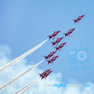 Airbourne Airshow At Eastbourne 2014 Stock Photo