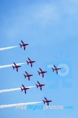 Airbourne Airshow At Eastbourne 2014 Stock Photo