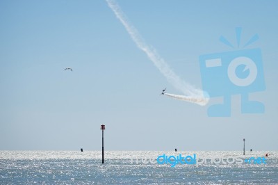 Airbourne Airshow At Eastbourne 2014 Stock Photo