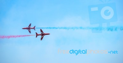 Airbourne Airshow At Eastbourne 2014 Stock Photo