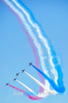 Airbourne Airshow At Eastbourne 2014 Stock Photo