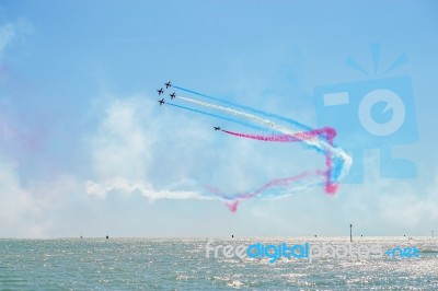 Airbourne Airshow At Eastbourne 2014 Stock Photo