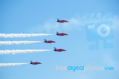 Airbourne Airshow At Eastbourne 2014 Stock Photo