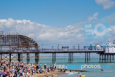 Airbourne Airshow At Eastbourne 2014 Stock Photo