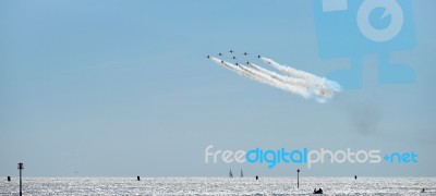 Airbourne Airshow At Eastbourne 2014 Stock Photo