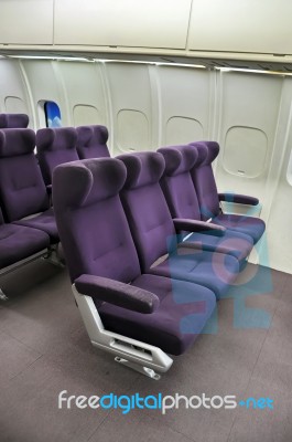 Airplane Seats Stock Photo