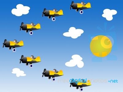 Airplanes Stock Image