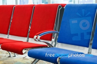 Airport Chair Stock Photo