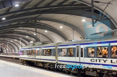 Airport Rail Link Phaya Thai Station Stock Photo