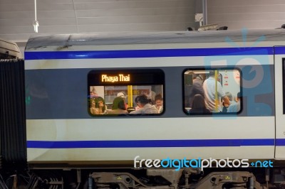 Airport Rail Link Phaya Thai Station Stock Photo