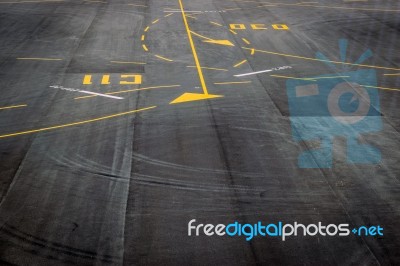 Airport Runway Texture Background Stock Photo