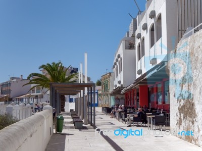 Albufeira, Southern Algarve/portugal - March 10 : Typical Street… Stock Photo