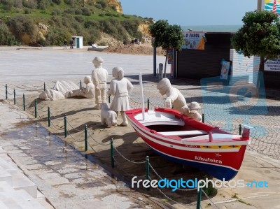 Albufeira, Southern Algarve/portugal - March 10 : View Of A Fish… Stock Photo