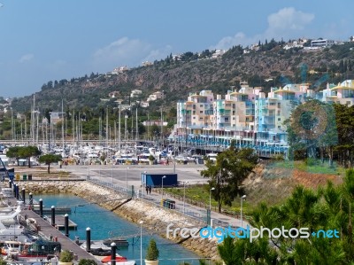 Albufeira, Southern Algarve/portugal - March 10 : View Of The Ma… Stock Photo