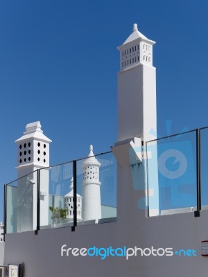 Albufeira, Southern Algarve/portugal - March 10 : White Towers I… Stock Photo