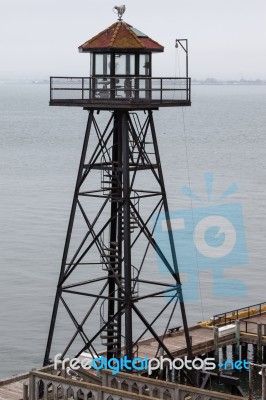 Alcatraz Prison Near San Francisco Stock Photo