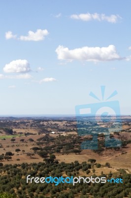 Alentejo Landscape Stock Photo