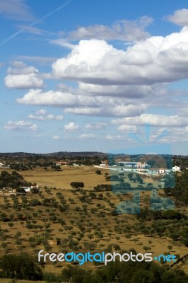 Alentejo Landscape Stock Photo