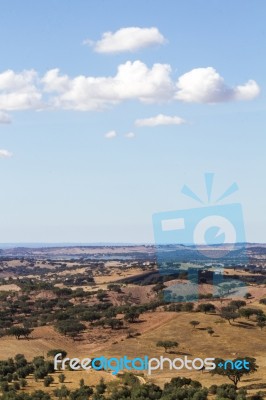 Alentejo Landscape Stock Photo