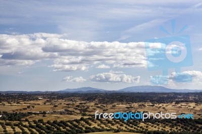 Alentejo Landscape Stock Photo