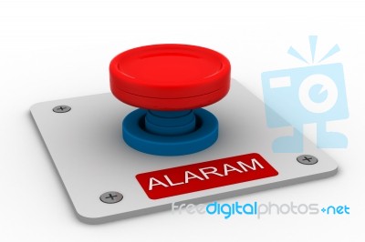 Alert Button Stock Image