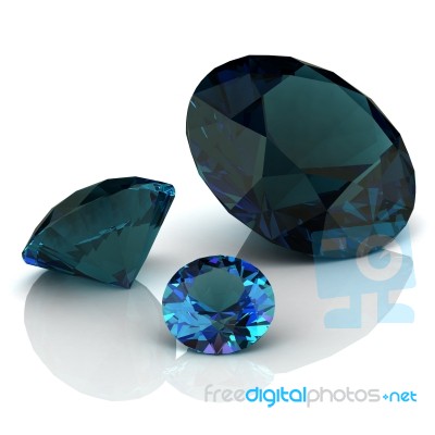 Alexandrite Diamond Stone Stock Image