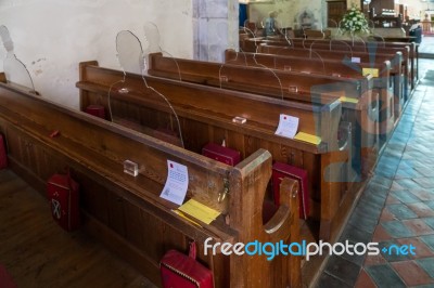 Alfriston, Sussex/uk - July 23 : Perspex Silhouetes Of Serviceme… Stock Photo