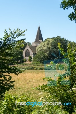 Alfriston, Sussex/uk - July 23 : View Of St Andrew's Church In A… Stock Photo