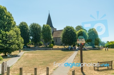 Alfriston, Sussex/uk - July 23 : View Of St Andrew's Church In A… Stock Photo