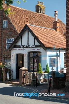 Alfriston, Sussex/uk - July 23 : View Of The Old Bank In The Hig… Stock Photo