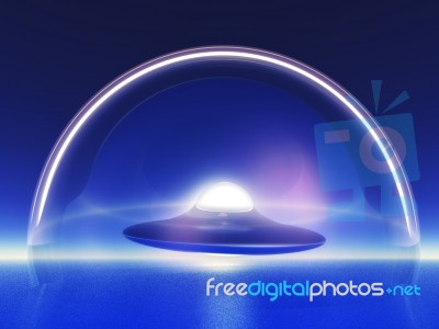 Alien Spaceship Stock Image