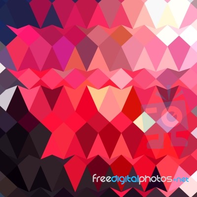 Alizarin Crimson Abstract Low Polygon Background Stock Image