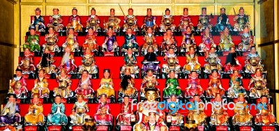 All God Of Chinese People At Joss House Stock Photo