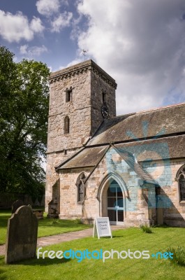 All Saints Church-village Of Hovingham Stock Photo