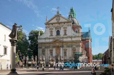 All Saints Parish Church In Krakow Stock Photo