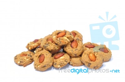 Almond Cookies Stock Photo