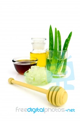 Aloe Vera Hair And Facial Treatment Recipe Stock Photo