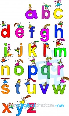 Alphabet Children Stock Image