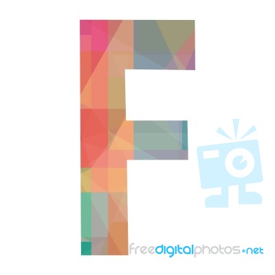 Alphabet F Stock Image